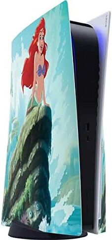 Skinit Skinit Gaming Gaming Skin متوافق مع وحدة التحكم PS5 - ديزني المرخصة رسميًا The Little Mermaid Ariel Part من تصميم العالم الخاص بك in Saudi Arabia