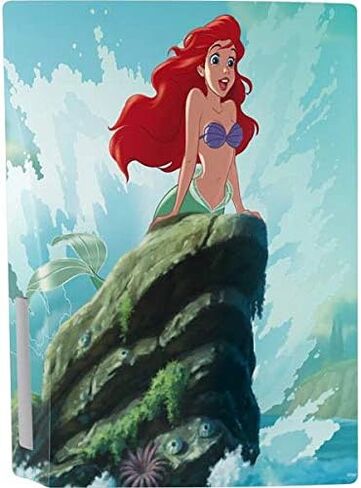 Skinit Skinit Gaming Gaming Skin متوافق مع وحدة التحكم PS5 - ديزني المرخصة رسميًا The Little Mermaid Ariel Part من تصميم العالم الخاص بك in Saudi Arabia