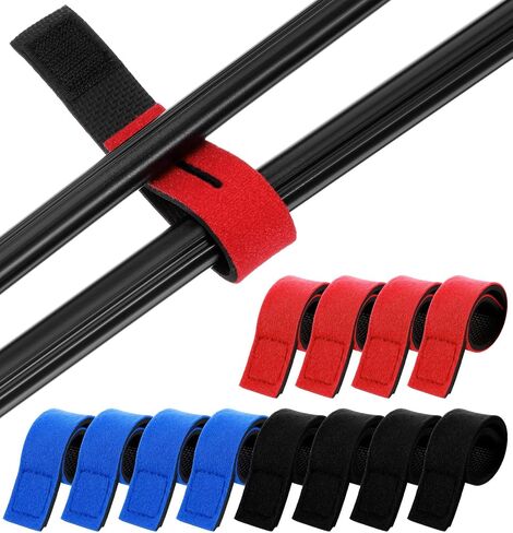 12 PCS أحزمة قطب الصيد ، وعلاقات قطب الصيد ، وحامل ، ولفائف معالجة مرنة لقضبان الصب/الطيران (الأحمر والأزرق) in Saudi Arabia