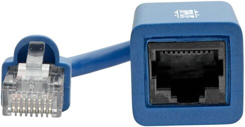 Tripp Lite Eaton Series N034-05N-BL Cisco Console Rollover Cable Adapter, RJ45 M/F, 5 in, Blue PVC, Narrow Plug, for Router Switch Modem, Cloud Care Pre-Configured Bundle Eligible (10 Pack) in Saudi Arabia