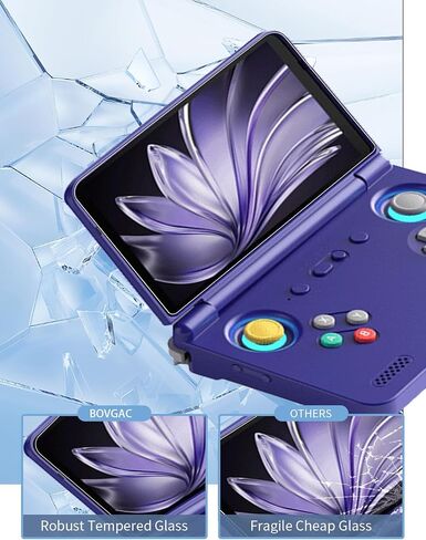 [2 Park] واقي الشاشة لـ Retroid Pocket Flip 2 5.5 بوصة من ألعاب اللعبة المحمولة باليد ، وهو فيلم زجاجي ، واقي شاشة Bovugac لـ Pocket Flip2 Gaming Handheld Anti-scratch & Sensitive & 9H Sensitive in Kuwait