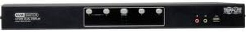 Tripp Lite 4-Port Dual Monitor DVI KVM Switch with Audio, USB 2.0 Hub & Cables (B004-2DUA4-K) in Saudi Arabia