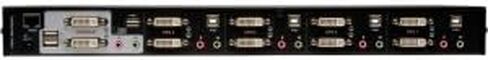 Tripp Lite 4-Port Dual Monitor DVI KVM Switch with Audio, USB 2.0 Hub & Cables (B004-2DUA4-K) in Saudi Arabia