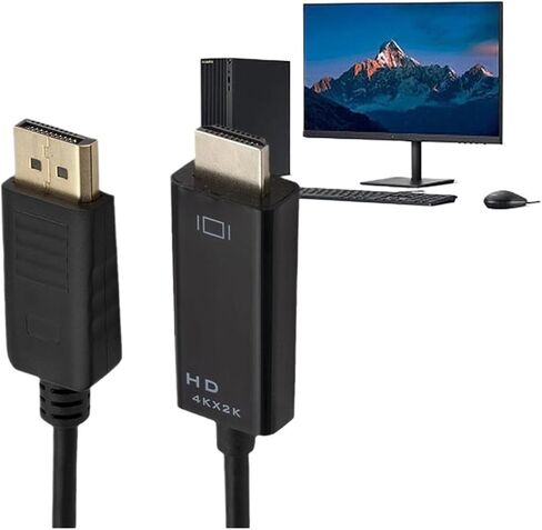 1.8M Cable 4K DisplayPort to HDMI cable cable cable dp displate to to to to hd computer to tv m> oni> tor in Saudi Arabia