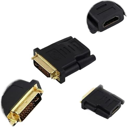 24k Plated pl-UG Male to Female DVI Converter 1080P for HDTV Projector Monito DVI 24+1 to HDMI-Compatible Adapter Cables in Saudi Arabia