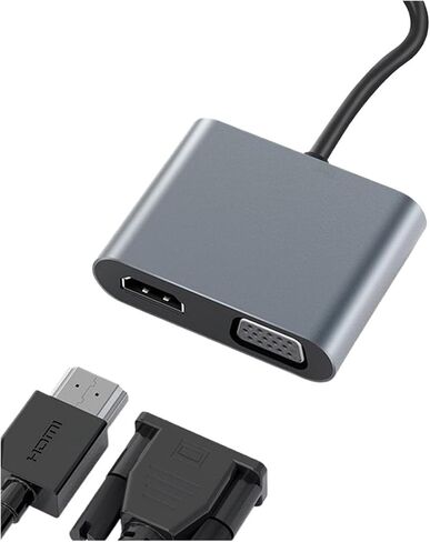 4K TY> PE C إلى HDMI USB 3.0 PD ADAPTER MULTION ADAPTER HDMI متوافق مع (أسود 3 في 1) in Saudi Arabia