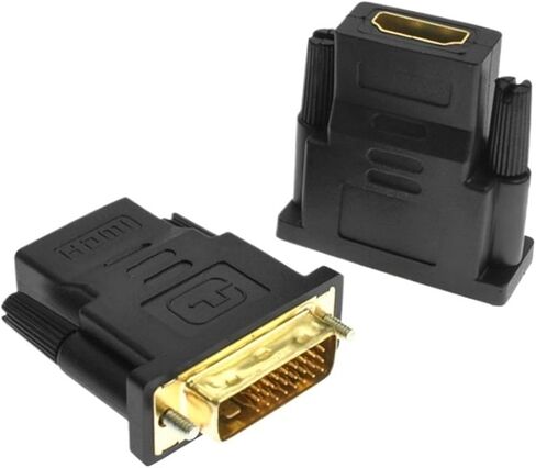 24k Plated pl-UG Male to Female DVI Converter 1080P for HDTV Projector Monito DVI 24+1 to HDMI-Compatible Adapter Cables in Saudi Arabia