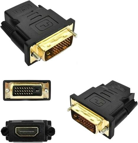 24k Plated pl-UG Male to Female DVI Converter 1080P for HDTV Projector Monito DVI 24+1 to HDMI-Compatible Adapter Cables in Saudi Arabia