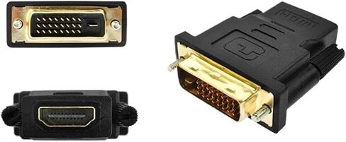 24k Plated pl-UG Male to Female DVI Converter 1080P for HDTV Projector Monito DVI 24+1 to HDMI-Compatible Adapter Cables in Saudi Arabia