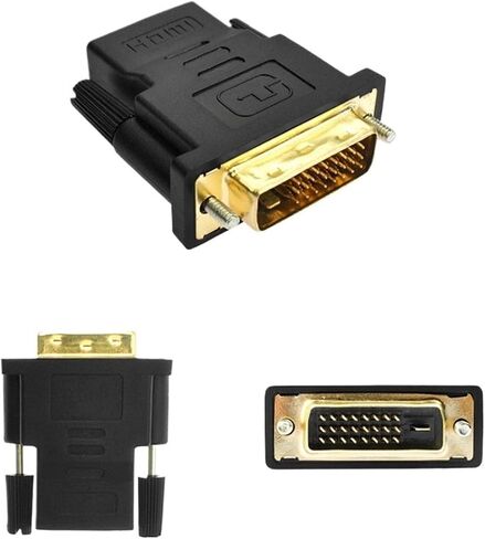 24k Plated pl-UG Male to Female DVI Converter 1080P for HDTV Projector Monito DVI 24+1 to HDMI-Compatible Adapter Cables in Saudi Arabia