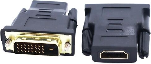 90 درجة زاوية الذكور DVI إلى محول أنثى متوافق مع HDMI ، يستخدم للكمبيوتر ، HDTV. جهاز التلفزيون الصناعي وبطاقة الرسومات (أسفل) in Saudi Arabia