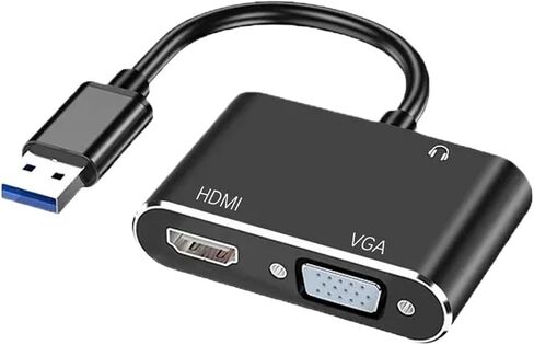 3 in 1 USB 3.0 to HDMI Video Converter Adapter 1080P 4K Screen Display HDMI-Compatible for PC Projector in Saudi Arabia