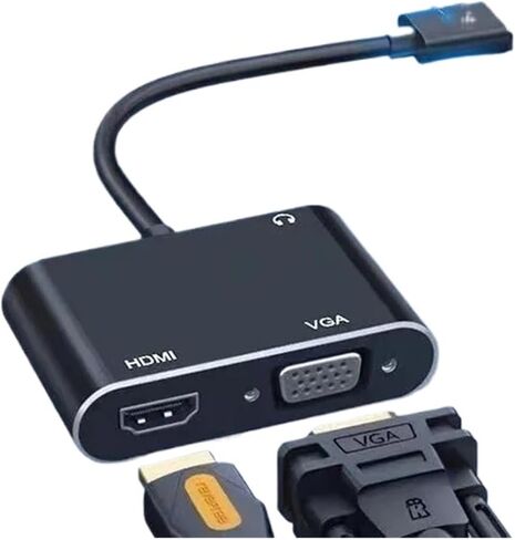 3 in 1 USB 3.0 to HDMI Video Converter Adapter 1080P 4K Screen Display HDMI-Compatible for PC Projector in Saudi Arabia