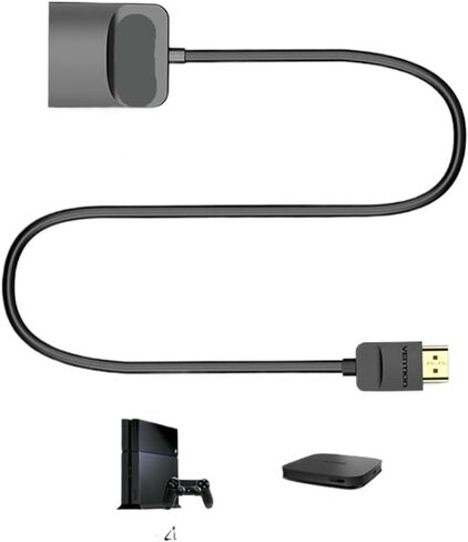 HDMI to Adapter 1080P HD Male to Female Converter with 3.5 Ja-ck Cable for P;S/4 PC Projector(Yellow) in Saudi Arabia