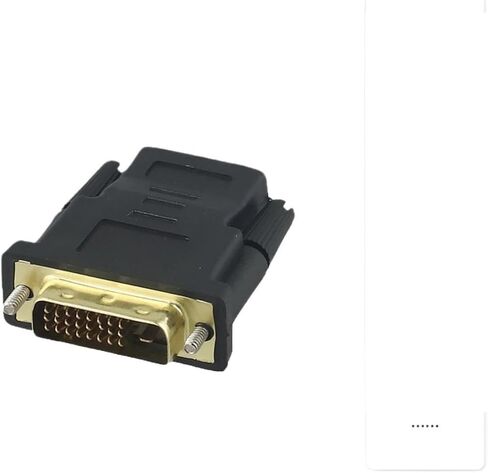 24k Plated DVI to HDMI-Compatible Adapter for HDTV Male to Female Converter Cables & Adapters Replacement Accessories in Saudi Arabia