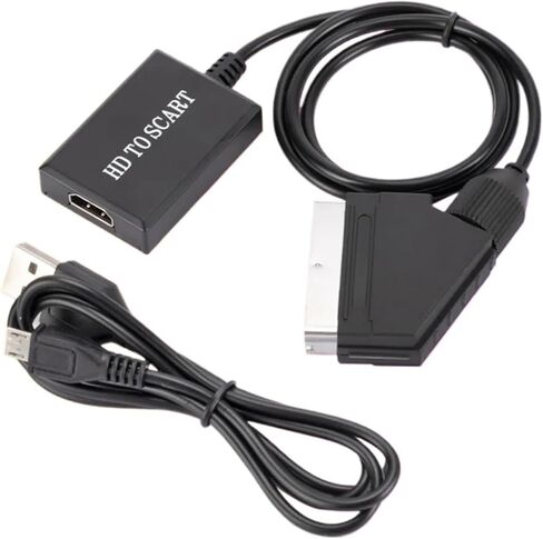 HD 1080P HDMI متوافق مع محول محول الفيديو SCART لـ HDTV DVD لـ Sky Box STB PL-AUG ولعب SCART إلى HD Converter (HD TO SCART) in Saudi Arabia