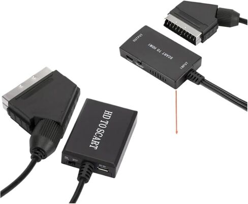 HD 1080P HDMI متوافق مع محول محول الفيديو SCART لـ HDTV DVD لـ Sky Box STB PL-AUG ولعب SCART إلى HD Converter (HD TO SCART) in Saudi Arabia