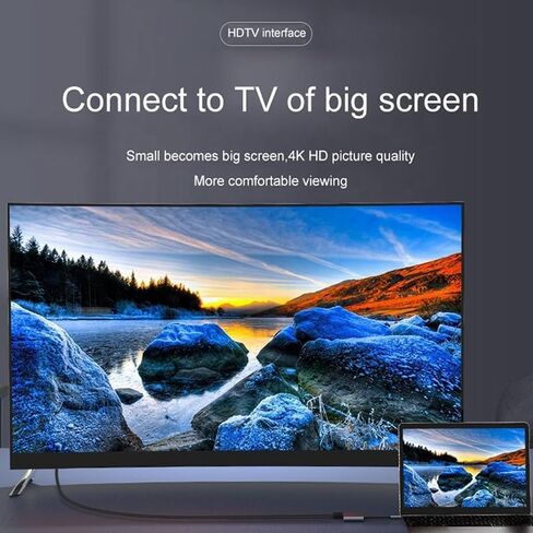يدعم USB-C إلى HDMI المزدوج شاشات مزدوجة في الوضع الموسع ، ومحطة الإرساء 4K 60Hz ، و Type-C Hub مع شحن PD 100W ، ومنفذ USB-A ، متوافق مع Windows و MacOS in Kuwait