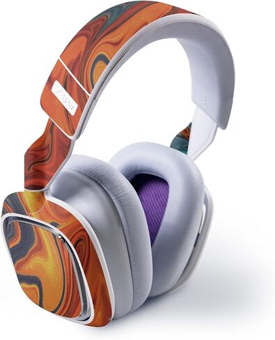 Mayyskins الجلد متوافق مع Astro A30 Wireless Geaming سماعة - ماء Lava | غلاف الالتفاف الواقي ، الدائم ، والفريد من نوعه | من السهل تطبيق الأنماط وإزالتها وتغييرها | صنع في الولايات المتحدة in Kuwait