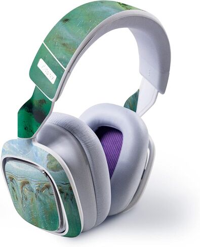Mayyskins Skin متوافق مع Astro A30 Wireless Gaming Headset - Green Shell | غلاف الالتفاف الواقي ، الدائم ، والفريد من نوعه | من السهل تطبيق الأنماط وإزالتها وتغييرها | صنع في الولايات المتحدة in Saudi Arabia
