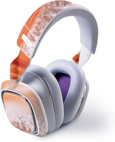 Mayyskins Skin متوافق مع Astro A30 Wireless Geaming سماعة - Quartz البرتقالي | غلاف الالتفاف الواقي ، الدائم ، والفريد من نوعه | من السهل تطبيق الأنماط وإزالتها وتغييرها | صنع في الولايات المتحدة in Kuwait