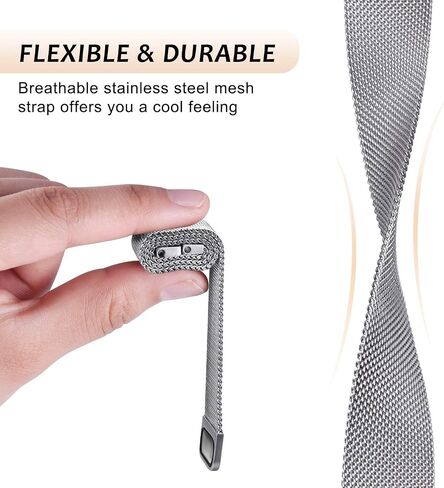 أشرطة معدنية متوافقة مع Garmin Lily 2 / Lily 2 Watch Band ، حزام معصم بديل للبديل عن الفولاذ المقاوم للصدأ لـ Garmin Lily 2 in Kuwait