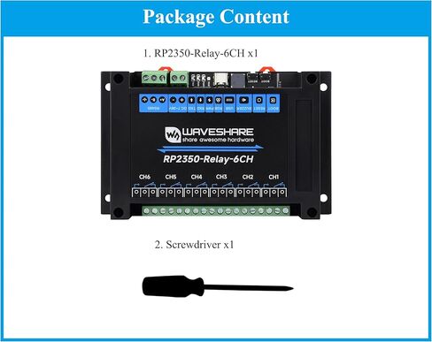 وحدة الترحيل الصناعية ذات 6 قنوات RP2350 ، واجهات قبعة RS485/PICO ، متوافقة مع قبعات Raspberry Pi Pico ، توسيع RTC/CAN/RS232/LORA/SENSOR ، RS485 ، إلخ. دوائر حماية متعددة in Kuwait