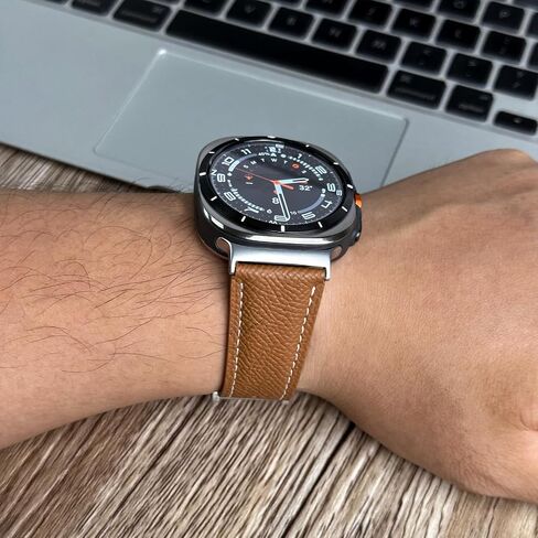 Leather Band Compatible with Galaxy Watch Ultra 2/ Ultra Bands 47mm in Saudi Arabia