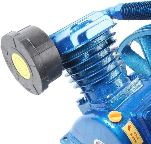 رأس مضخة ضاغط الهواء 5.5HP 21CFM 175PSI وحدة مضخة ضاغط الهواء ذات الأسطوانة المزدوجة على شكل حرف V مع دولاب الموازنة، مضخة رأس ضاغط من الحديد الزهر بأسطوانة العادم in Kuwait