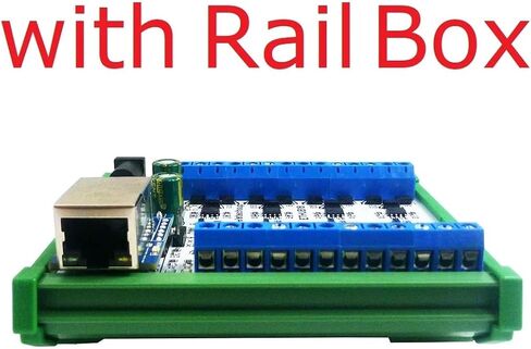 DC 12-24V 8CH Ethernet Network RS485 محول HUB لـ UDP TCP Modbus TCP RTU MQTT HTTP PLC ، برنامج التكوين (مع مربع السكك الحديدية) in Kuwait