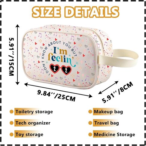 XYANFA I'm Feeling 22 Makeup Bag 22 Birthday Gift Singer Fans Gift Singer's Merchandise (feelin' 22) in Kuwait