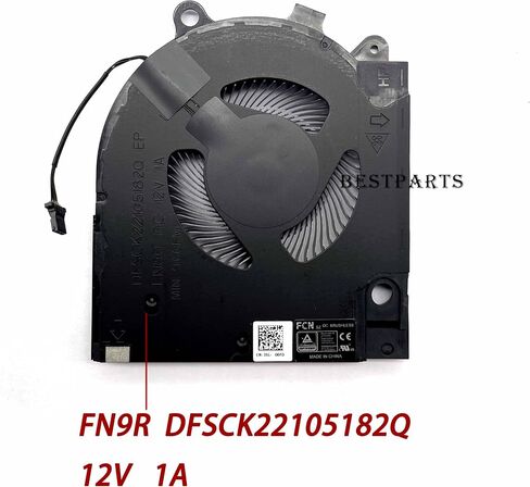BestParts New Genuine CPU+GPU Cooling fan Replacement for Dell G15 5511, G15 5515 Ryzen Edition Laptop, P/N: DFSCK22105182Q FN9R, DFSCK22115181T FN9S (Note: Only for RTX 3050 Series) in Saudi Arabia