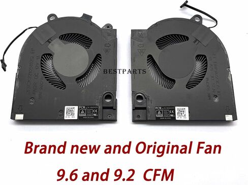 BestParts New Genuine CPU+GPU Cooling fan Replacement for Dell G15 5511, G15 5515 Ryzen Edition Laptop, P/N: DFSCK22105182Q FN9R, DFSCK22115181T FN9S (Note: Only for RTX 3050 Series) in Saudi Arabia