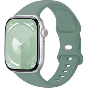Sport Watch Band Compatible with Apple Watch Bands Women Men 38mm 40mm 41mm 42mm 44mm 45mm 46mm 49mm,Soft Silicone Replacement Strap for iWatch Bands Series 10 9 8 7 6 5 4 3 2 1 SE Ultra in Saudi Arabia