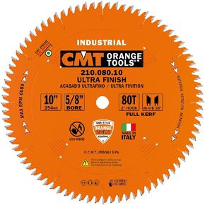 CMT 210.060.08 Industrial Fine Cut-Off Saw Blade, 8-Inch x 60 Teeth 40° ATB Grind with 5/8-Inch Bore, PTFE Coating in Saudi Arabia
