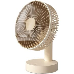 Fit For USB Table Fan 4 Speeds Portable Desktop Table Cooling Fan Powered By USB Strong Wind Kipas USB Desk Fan(Yellow) in Kuwait