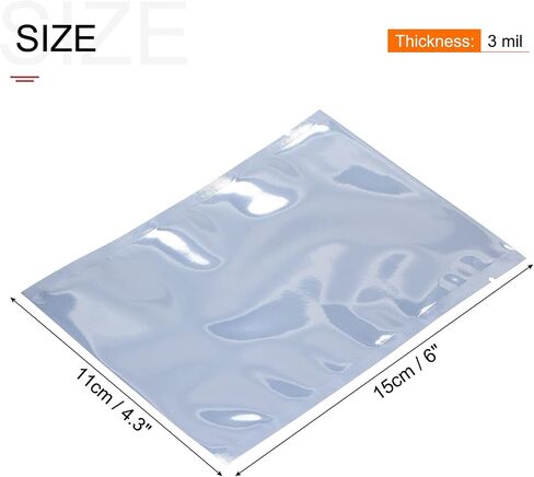 أكياس مكافحة أكياس محمية 50pcs 4.3x6inch (11x15cm) مفتوحة مع ملصقات لمحرك الأقراص الصلبة HDD SSD in Saudi Arabia