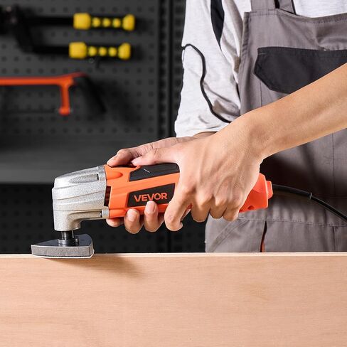 VEVOR Multitool Oscillating Tool Corded 2.5 Amp, Oscillating Saw Tool with LED Light, 6 Variable Speeds, 3.1° Oscillating Angle, 11000-22000 OPM, 16PCS Saw Accessories & BMC Case in Kuwait