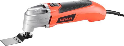 VEVOR Multitool Oscillating Tool Corded 2.5 Amp, Oscillating Saw Tool with LED Light, 6 Variable Speeds, 3.1° Oscillating Angle, 11000-22000 OPM, 16PCS Saw Accessories & BMC Case in Kuwait