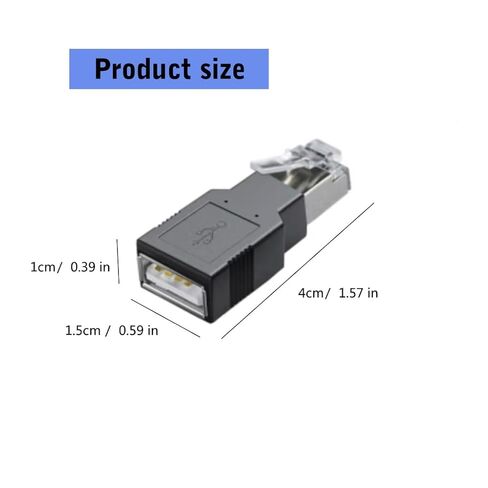 2pc USB إلى RJ45 Ethernet Adapter USB أنثى إلى RJ45 من الذكور NOCTWORKINGDONGLE لأجهزة الكمبيوتر المحمولة 100 ميجابت في الثانية شبكات مستقرة in Kuwait