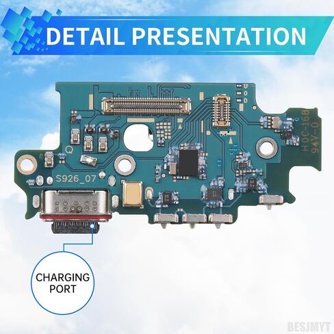 for Samsung Galaxy S24+ Plus Charging Port Replacement USB Charger Dock Connector Flex Cable Type-C Board USB Charger Type-C Board Connector Replacement Repair Fix for SM-S926U SM-S926U1 in Saudi Arabia