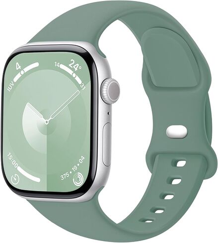 Sport Watch Band متوافق مع نطاقات Apple Watch Women Men 38mm 40mm 41mm 42mm 44mm 45mm 46mm 49mm ، حزام بديل للسيليكون الناعم لـ Iwatch Bands Series 10 9 8 7 6 5 4 3 2 1 Se se ultra in Saudi Arabia