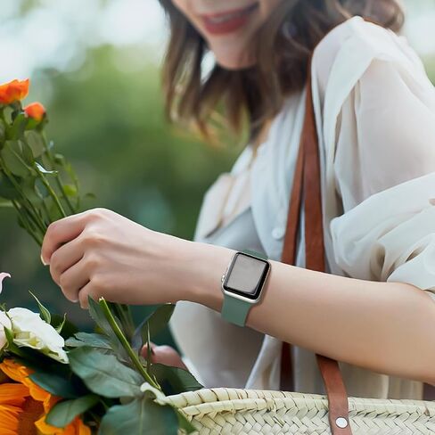 Sport Watch Band متوافق مع نطاقات Apple Watch Women Men 38mm 40mm 41mm 42mm 44mm 45mm 46mm 49mm ، حزام بديل للسيليكون الناعم لـ Iwatch Bands Series 10 9 8 7 6 5 4 3 2 1 Se se ultra in Saudi Arabia