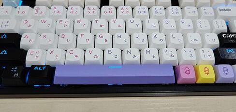 6.25U مسافة المسافة للكرز MX Switch Mechanical Keyboard OEM ملف تعريف PBT الإرسال مفاتيح الفضائي (أصفر) in Kuwait
