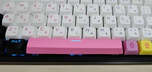 6.25U مسافة المسافة للكرز MX Switch Mechanical Keyboard OEM ملف تعريف PBT الإرسال مفاتيح الفضائي (أصفر) in Kuwait