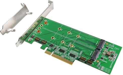 كابلات micro sata | PCIe X8 Gen4 لـ Bifurcated M.2 NVME Dual Port AIC in Saudi Arabia