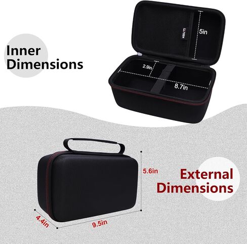 LTGEM Case Compatible with Samsung The Freestyle 2nd Gen/Samsung The Freestyle/Maypug Mini Projector, Black(Case Only) in Saudi Arabia