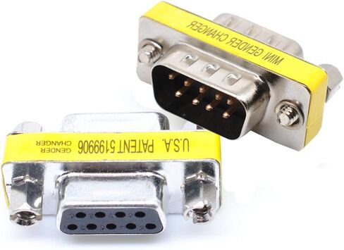 Oiyagai 5pcs 9 Pin RS-232 DB9 Cable Cable Cable Changer Adapter (ذكر إلى ذكر) in Saudi Arabia