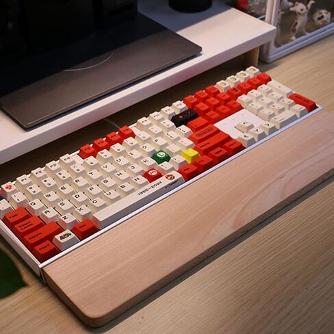 HomeDo Wooden Ergonomic Wrist Rest for Mechanical Keyboard,Fits 104 Key in Kuwait