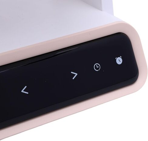 Haofy USB Desk Fan Circulator Circulator Fan مروحة التبريد المحمولة 4000 مللي أمبير في الساعة بطارية قابلة للشحن 3 إعدادات السرعة تحكم اللمس 90 ° TILT TILD للتخييم في غرفة نوم المكتب المنزلي (النوع 2) in Kuwait